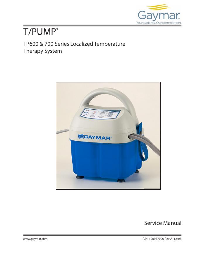 Gaymar T/Pump 600和700系列维修手册