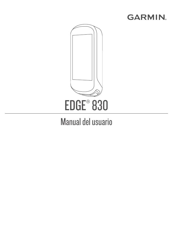 EDGE 830 用户手册