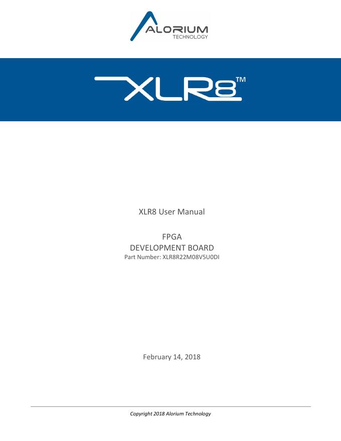 XLR8 FPGA开发板用户手册