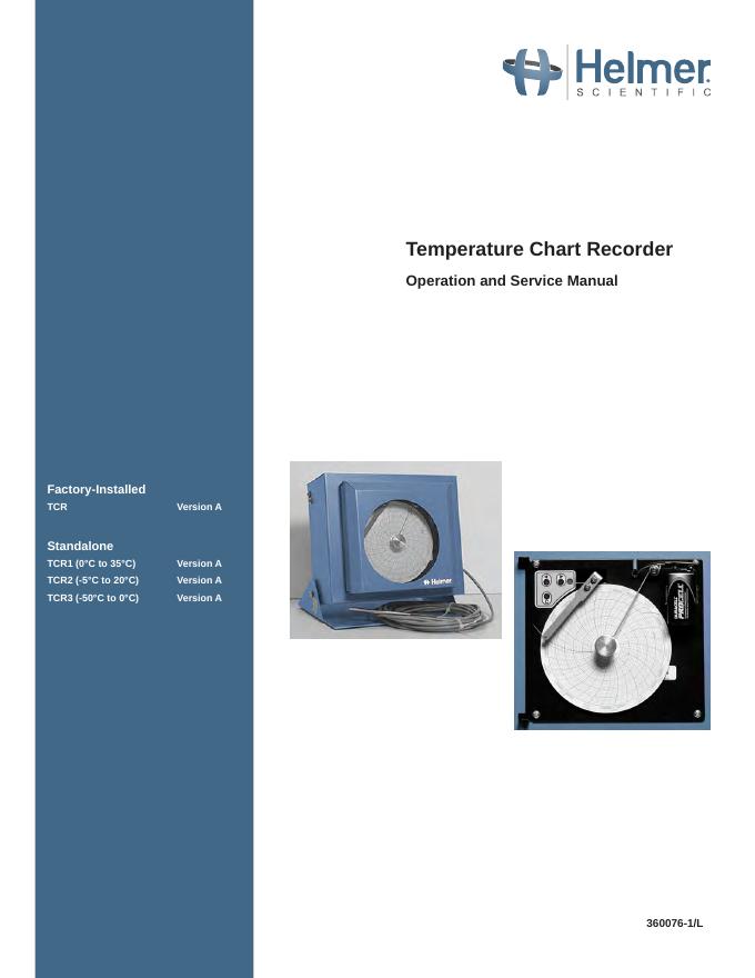 温度图表记录器操作和维护手册