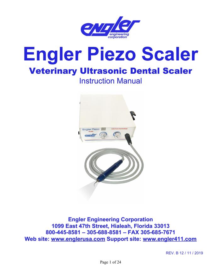 Engler Piezo Scaler使用手册