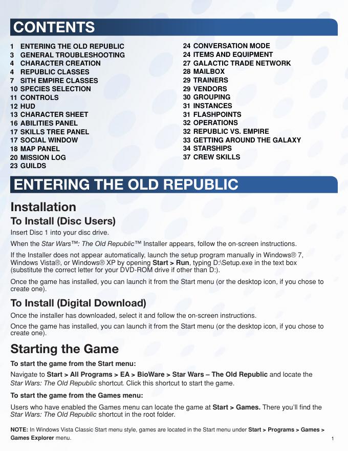 星球大战：旧共和国安装教程