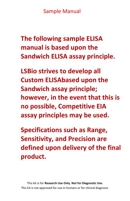羊BBC3/PUMA ELISAKit(Sandwich ELISA)使用手册