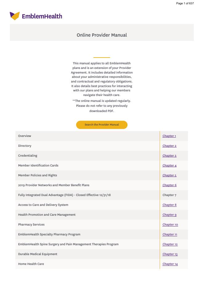 EmblemHealth 医疗保险服务