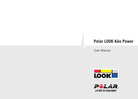 Polar LOOK Kéo Power 用户手册
