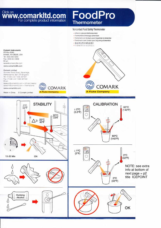 无接触式食物安全温度计