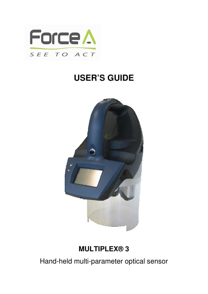 多参数光学传感器Multiplex® 3使用手册