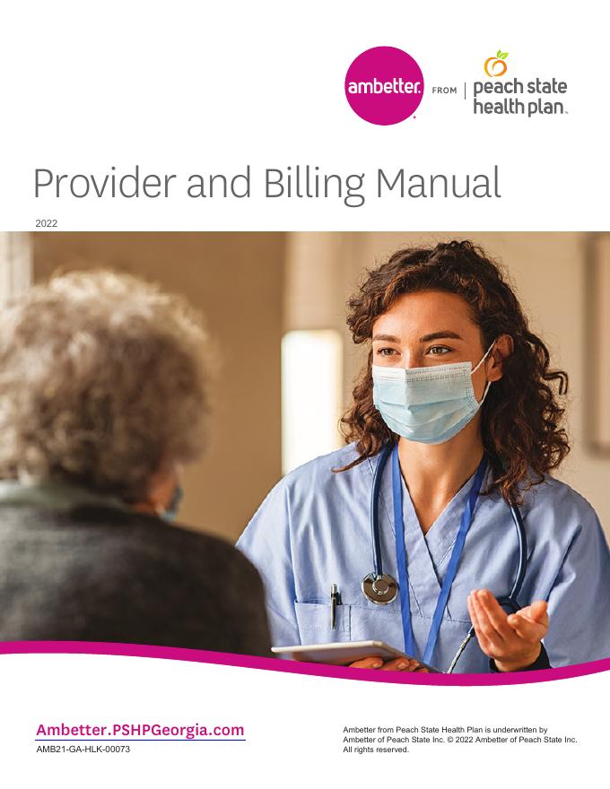 Provider and Billing Manual 2022