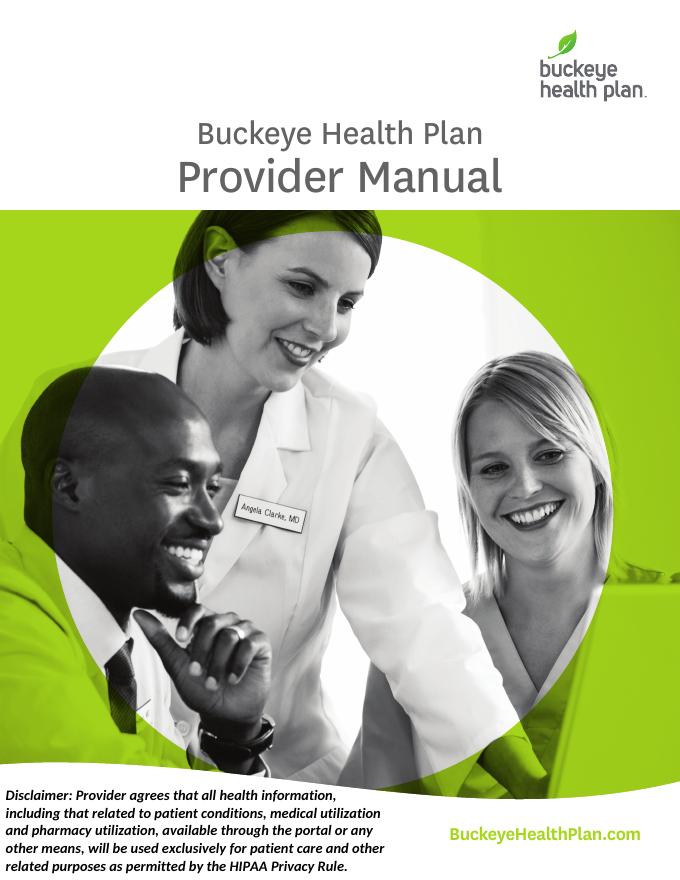 Buckeye Health Plan Provider Manual