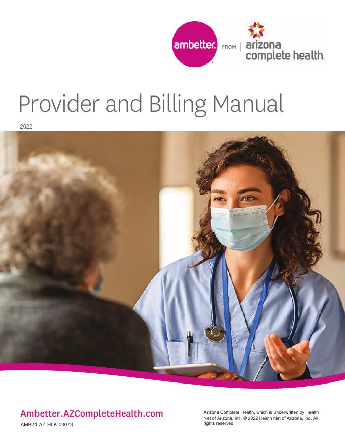 Provider and Billing Manual