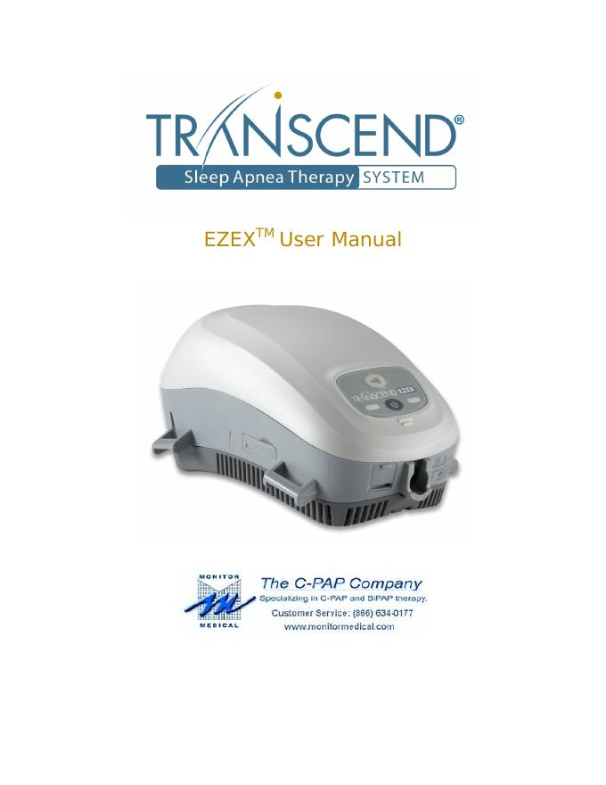 Transcend EZEX Sleep Apnea Therapy User Manual