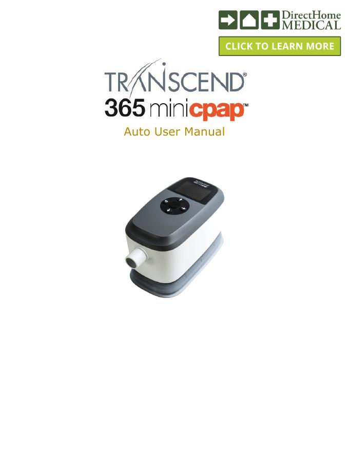Transcend 365 miniCPAP AutoTM 用户手册