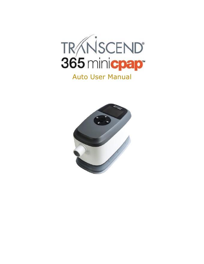 Transcend 365 miniCPAP AutoTM 用户手册