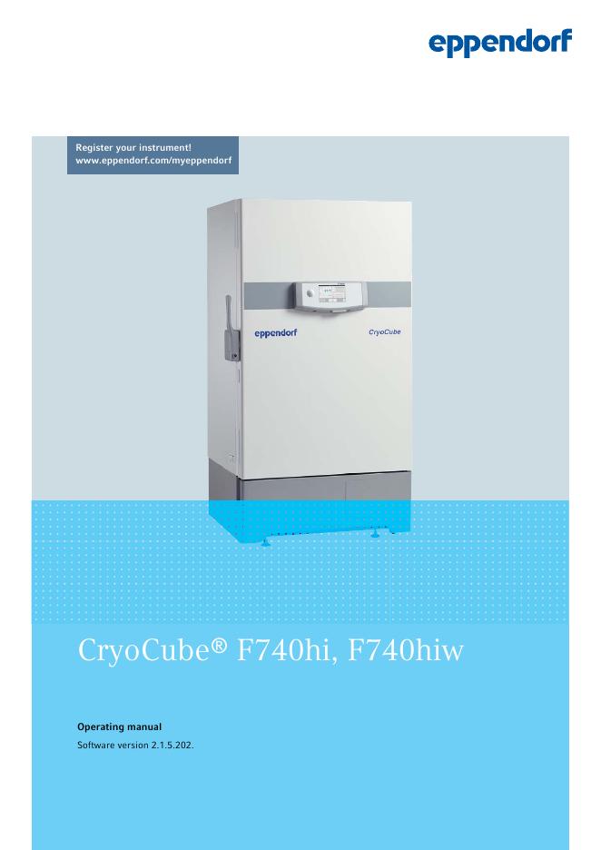 CryoCube F740hi,F740hiw 使用手册