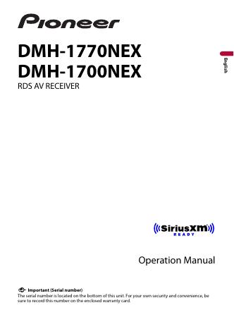 DMH-1770NEX 车载音响使用手册
