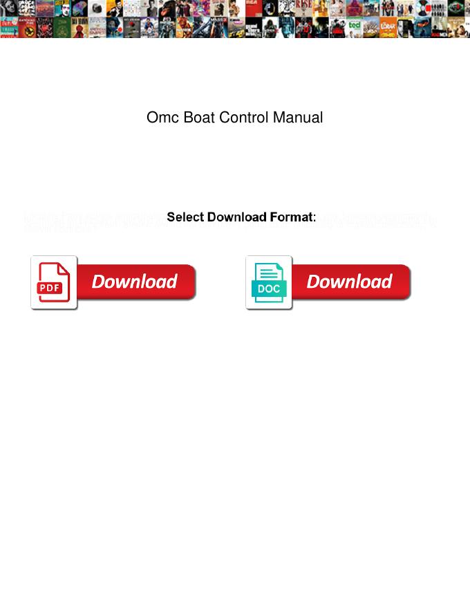 Omc Boat Control Manual