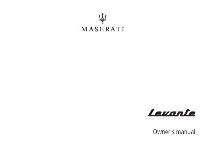 Maserati Levante 用户手册