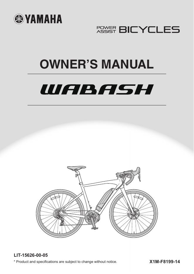 Yamaha Power Assist Bicycle 使用手册