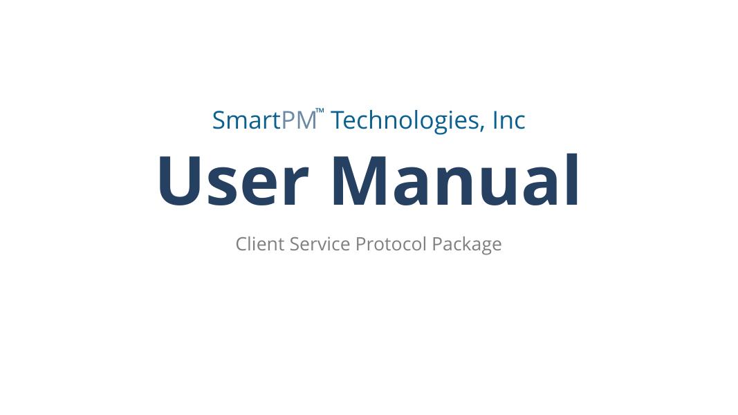 SmartPM™软件使用手册