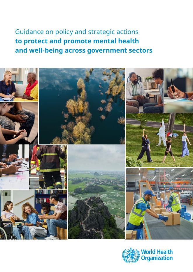 WHO世界卫生组织：2025年政府各部门保护和促进心理健康和福祉的政策和战略行动指南报告（英文版）海报