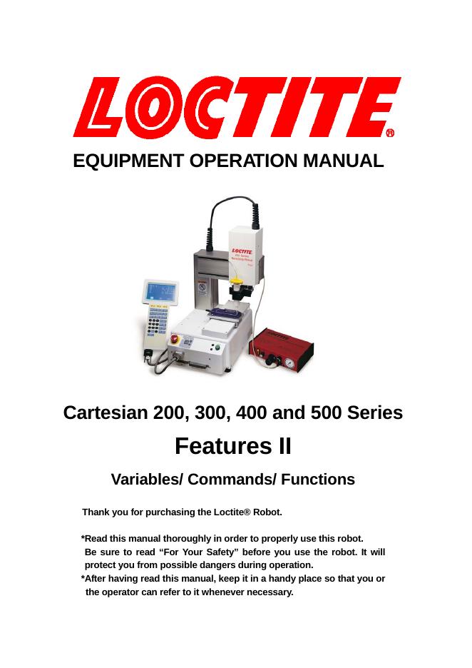 Loctite®机器人操作手册