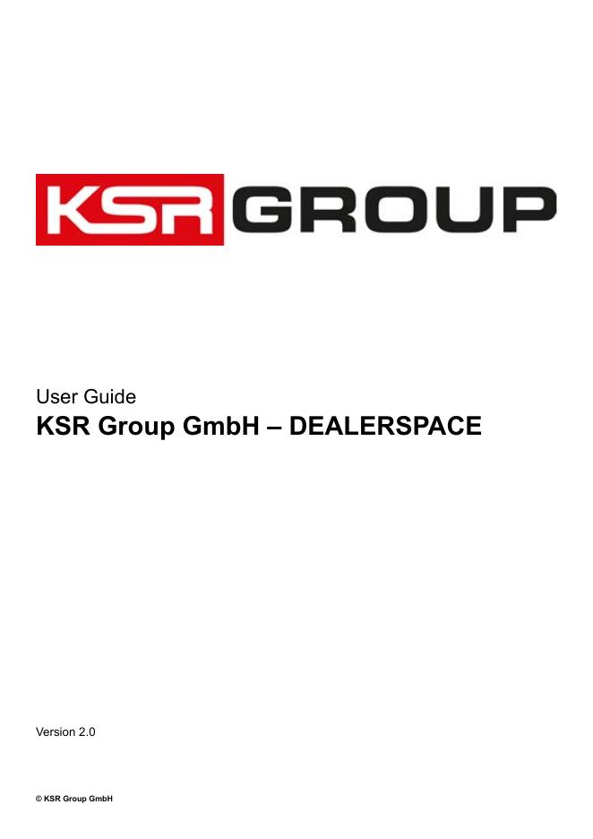 KSR Group GmbH – DEALERSPACE Version 2.0