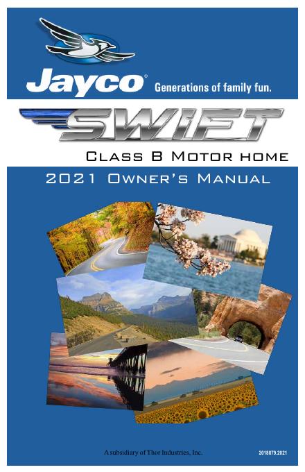 2021年Thor Industries Class B房车车主手册