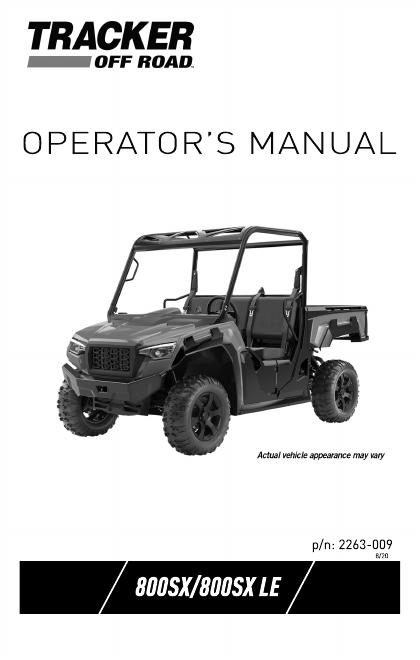 800SX/800SX LE 操作手册