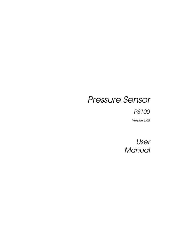 Pressure Sensor PS100 用户手册