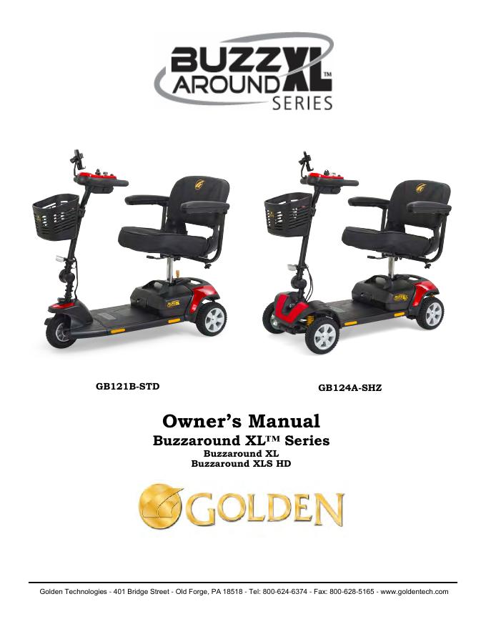 Buzzaround XL™电动代步车使用手册
