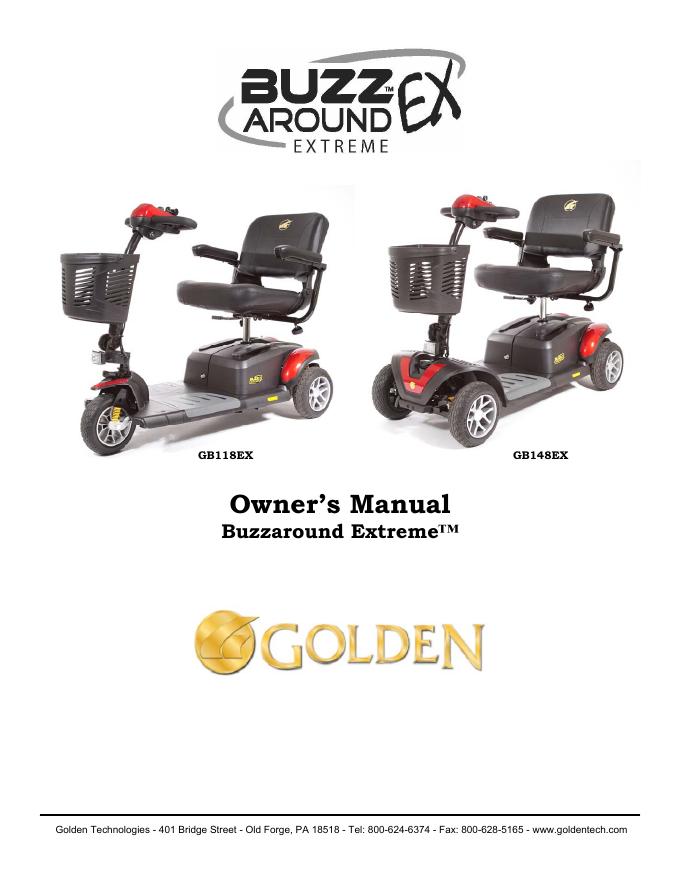 Buzzaround Extreme™电动滑板车用户手册