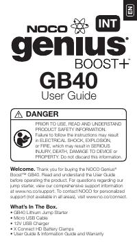 NOCO Genius® Boost™ GB40