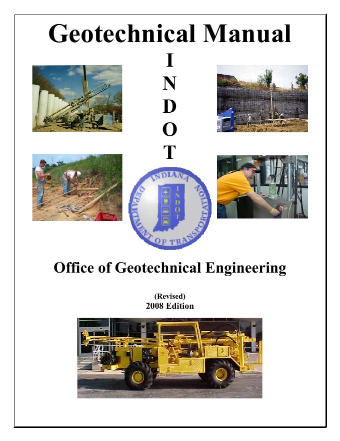 印第安纳州交通部门地质手册