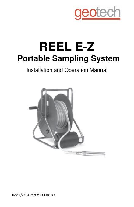 REEL E-Z Portable Sampling System安装及操作手册