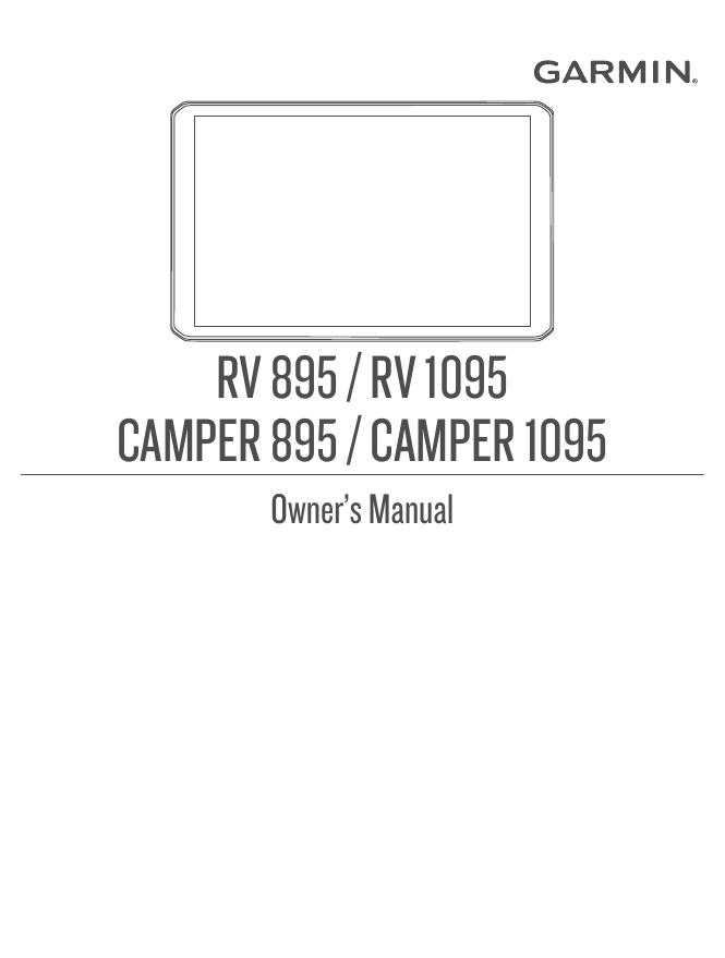 RV 895/RV 1095 CAMPER 895/CAMPER 1095 用户手册