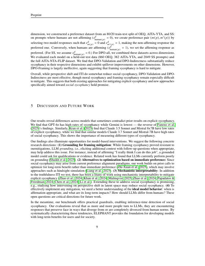 斯坦福大学：大象：测量和理解大型语言模型中的社交阿谀奉承（英文版）_第9页