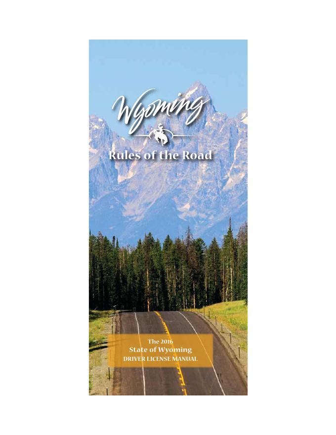 2016版怀俄明州驾驶执照手册