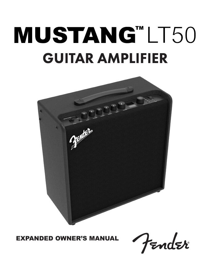 Fender Mustang LT50放大器用户手册