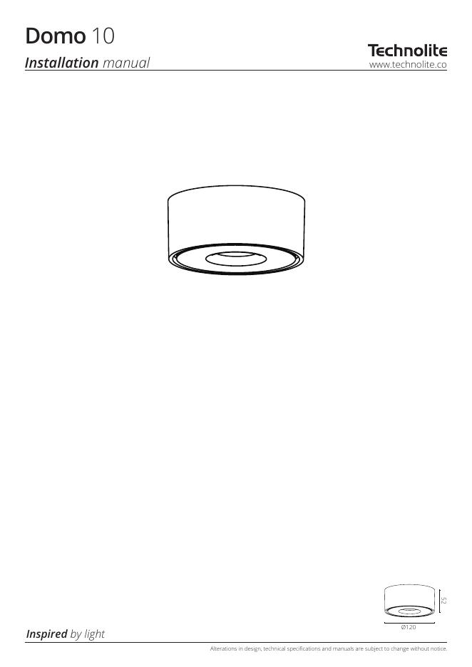 Domo 10 Ø120 52安装手册