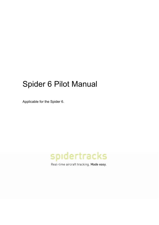 Spider 6飞行员手册