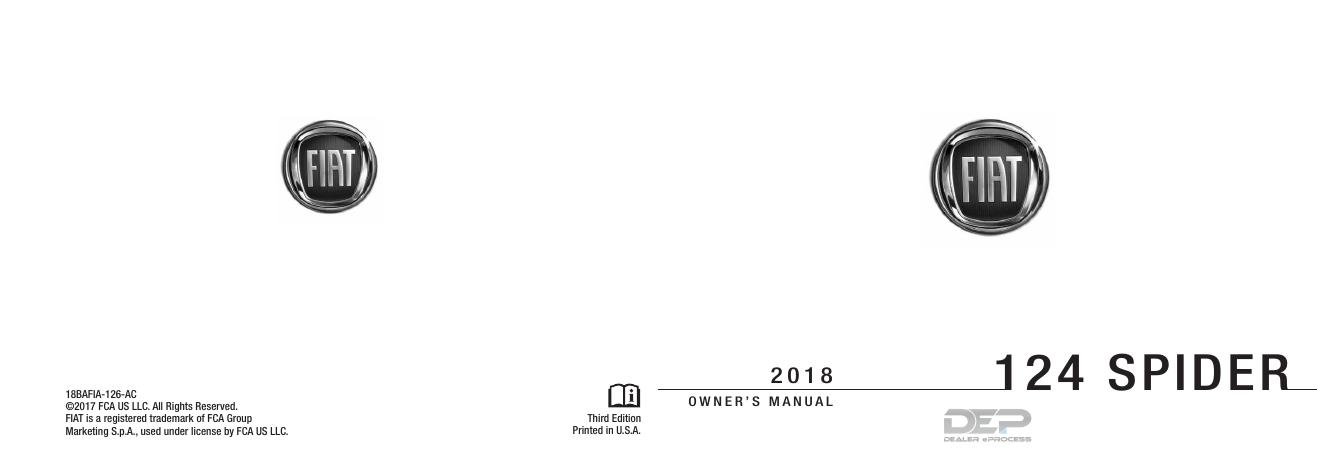 Fiat 124 Spider用户手册