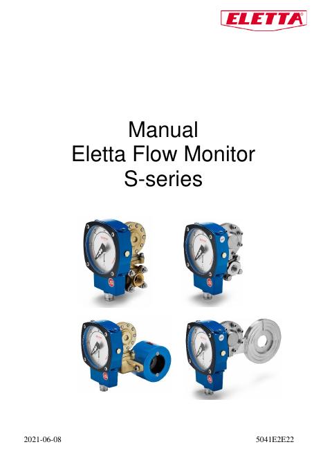 Eletta S系列流量监测仪使用手册