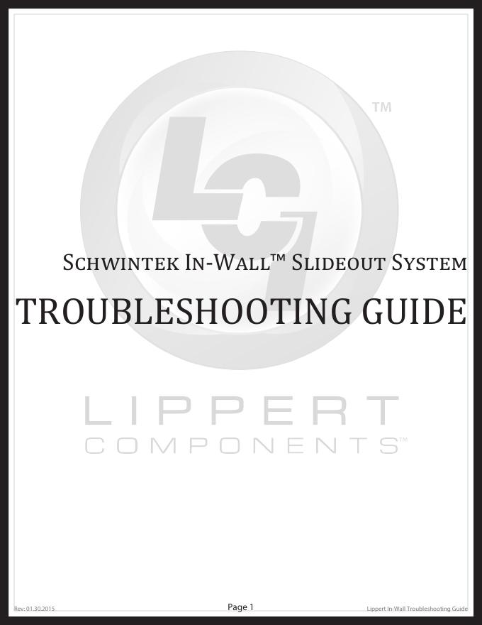 Schwintek In-Wall™ 滑出系统故障排除手册