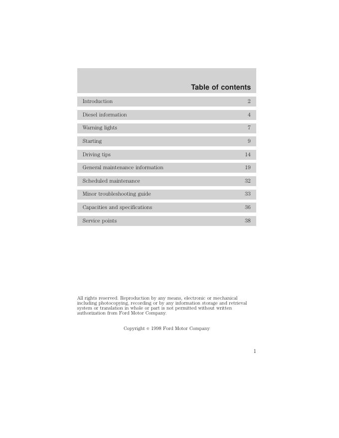 福特 Power Stroke(7.3L DIT)柴油发动机使用手册