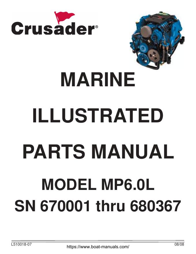 CRUSADER MP6.0L零部件手册