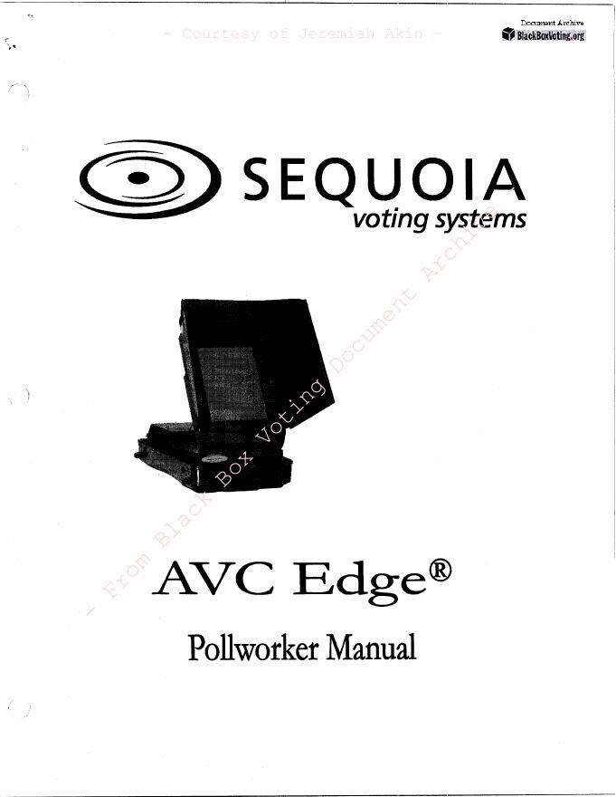 AVC Edge投票系统操作手册