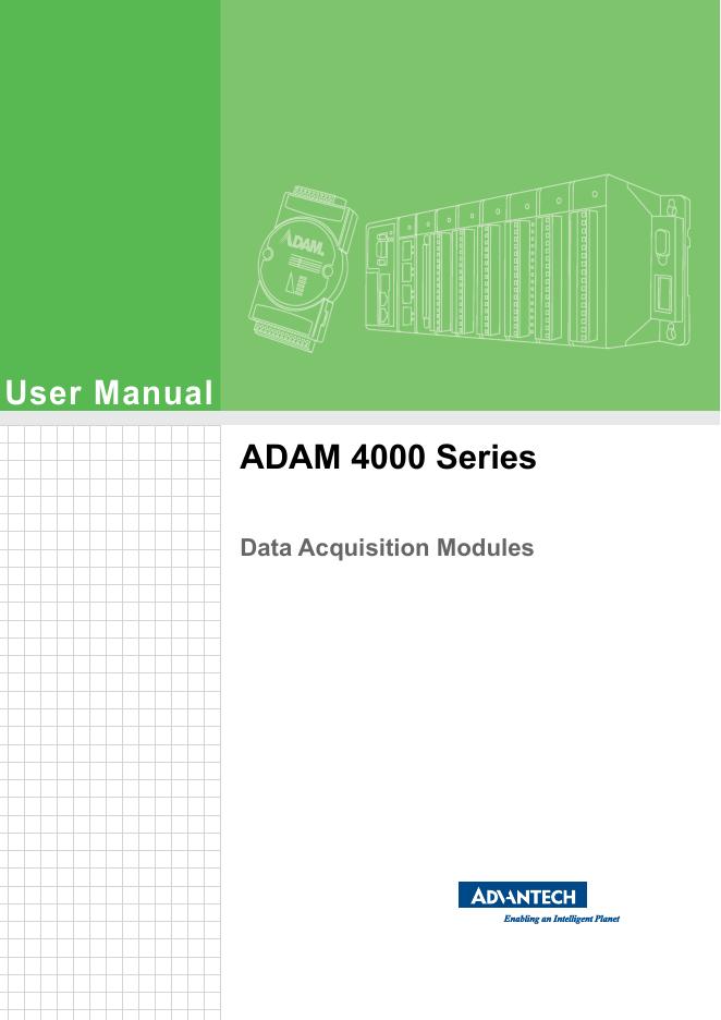ADAM 4000系列数据采集模块使用手册
