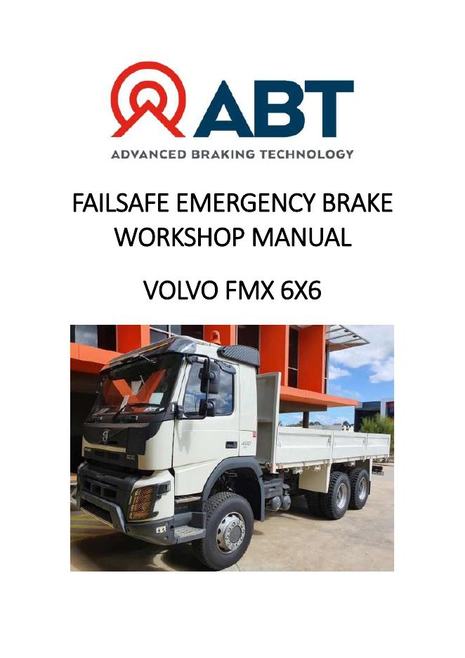 VOLVO FMX 6X6 Failsafe紧急制动系统维护保养手册