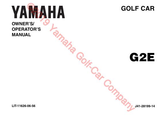 G2E高尔夫球车使用手册