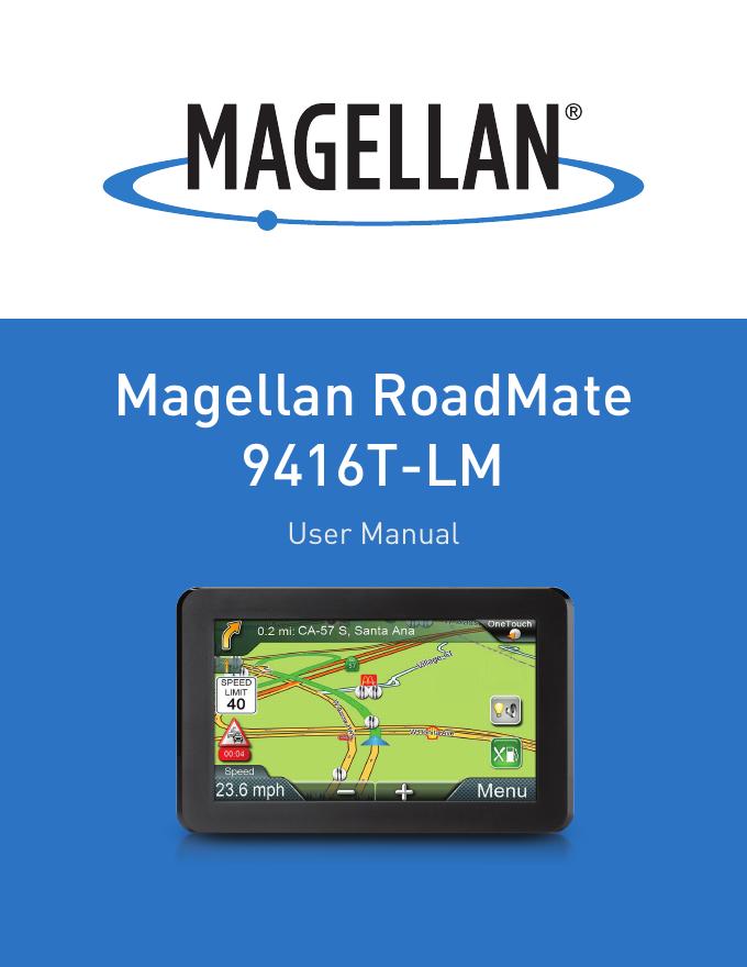 Magellan RoadMate 9416T-LM用户手册